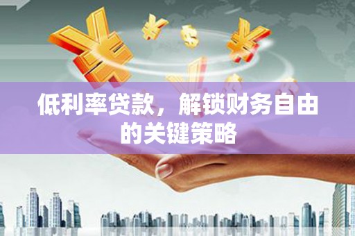 那坡低利率贷款，解锁财务自由的关键策略