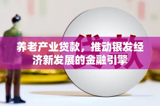 那坡养老产业贷款，推动银发经济新发展的金融引擎