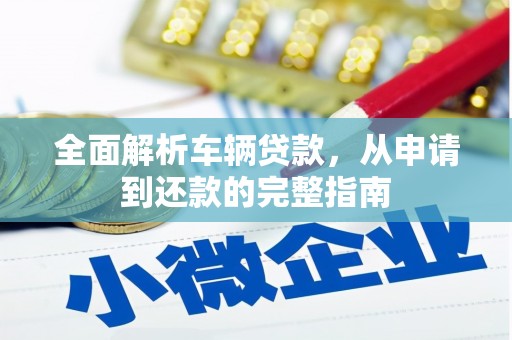 那坡全面解析车辆贷款，从申请到还款的完整指南