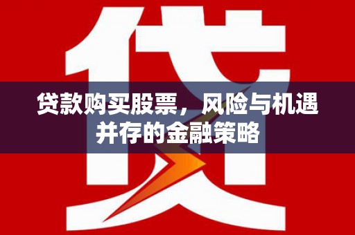 那坡贷款购买股票，风险与机遇并存的金融策略