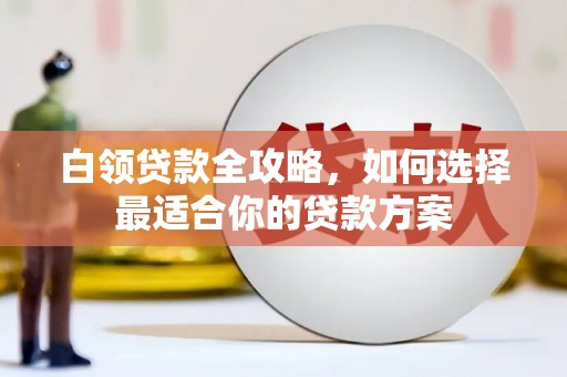 那坡白领贷款全攻略，如何选择最适合你的贷款方案